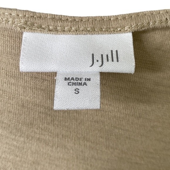 J Jill Aztec Geometrical Embroidered V-Neck Slub Cotton Sleeveless Tank Top Soft - Picture 4 of 14